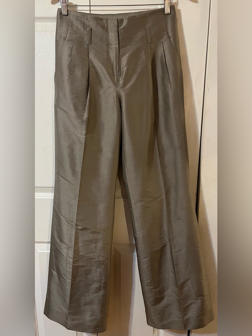Magaschoni Collection Y2K Vintage High Waisted Silk Lined Pants Size 4